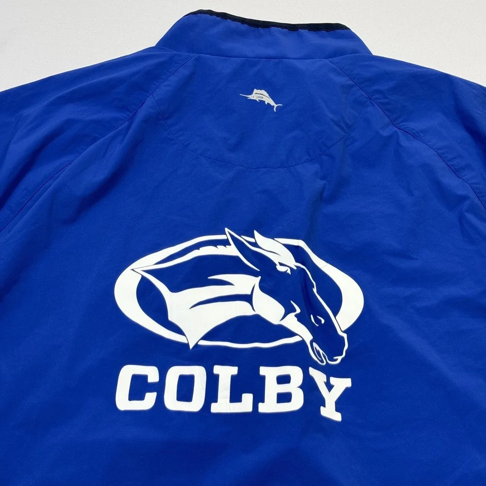 Tommy‎ Bahama Colby Lacrosse Jacket Womens XL Blue NCAA Quarter Zip Pullover
